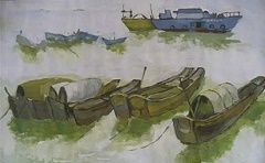 Tranh màu bột
