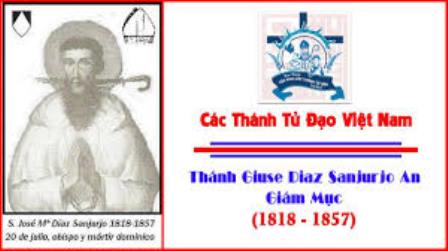 Ngày 20.07: Thánh Giuse Diaz Sanjurjo An, Giám Mục, Tử Đạo (1818-1857)