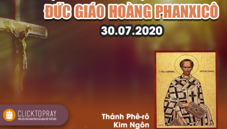 Tông Đồ Cầu Nguyện, Ngày 30-07-2020