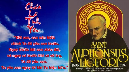 Ngày 01.08: Thánh An-phong-sô Ma-ri-a Li-gô-ri, Giám Mục, Tiến Sĩ Hội Thánh