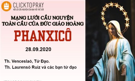 Tông Đồ Cầu Nguyện, Ngày 28-09-2020