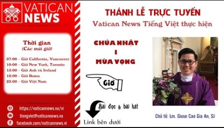 Mùa Vọng: Tĩnh Tâm Và Thánh lễ Các Chúa Nhật