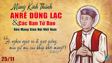 Ngày 21.12: Thánh Anrê Trần An Dũng Lạc - linh mục (1795 - 1839)