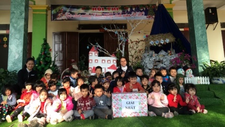 Hội Thi “Bé Tài Năng” Chào Mừng Ngày Chúa Giáng Sinh Tại Trường Mầm Non Sơn Ca