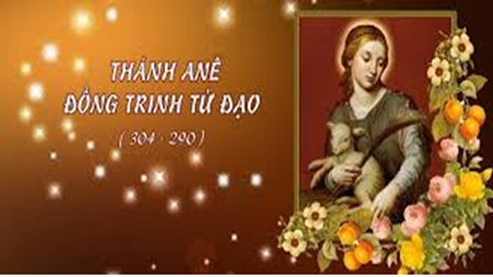 Ngày 21.01: Thánh Agnès (Inê) - Trinh Nữ, Tử Đạo(290-304)