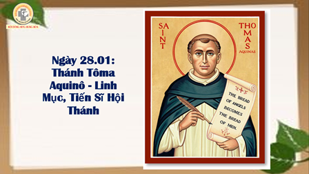 Ngày 28.01: Thánh Thomas D'Aquin (Tôma Aquinô) - Linh Mục, Tiến Sĩ Hội Thánh
