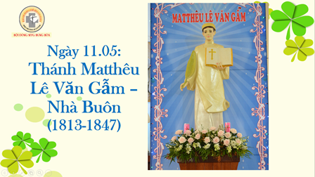 Ngày 11.05: Thánh Matthêu Lê Văn Gẫm – Nhà Buôn (1813-1847)
