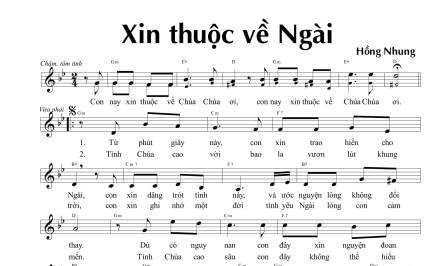 Bài Hát: Xin Thuộc Về Chúa