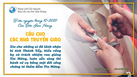 Ý Cầu Nguyện Của Đức Giáo Hoàng Tháng 09.2021: Cầu cho các nhà truyền giáo