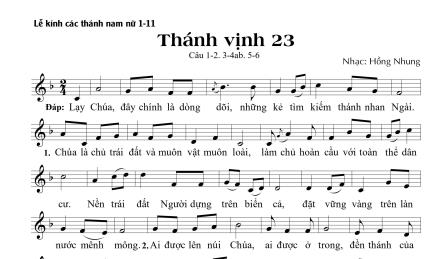 Đáp Ca - Alleluia Lễ Các Thánh Nam Nữ (01.11)