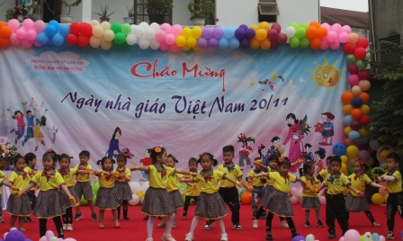 Trường Mầm Non Ánh Dương tổ chức “Lễ Tri Ân” Nhân Ngày Nhà Giáo Việt Nam 20.11