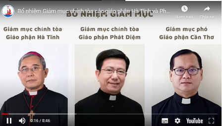 Bổ Nhiệm Giám Mục Chính Tòa Các Giáo Phận Hà Tĩnh Và Phát Diệm,Giám Mục Phó Giáo Phận Cần Thơ