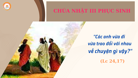 Suy Niệm Tin Mừng Chủ Nhật III Phục Sinh Năm A (Lc 24,13-35)