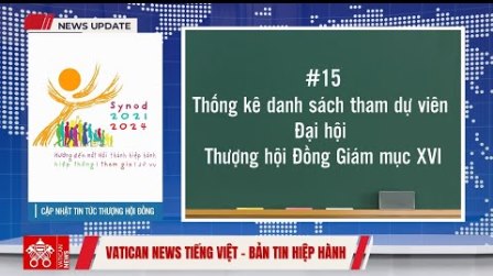 Bản Tin Hiệp Hành #15 | Thống Kê Danh Sách Tham Dự Viên Đại Hội Thượng Hội Đồng Giám Mục XVI