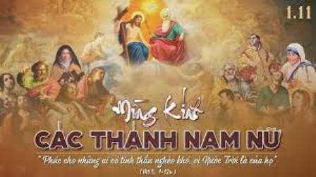 Suy Niệm Lễ Các Thánh Nam Nữ Trên Trời