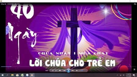 Video Lời Chúa Cho Trẻ Em - Chúa Nhật I Mùa Chay Năm B