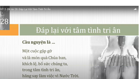 Linh Thao Trong Cuộc Sống - Đề tài 28: Đáp Lại Với Tâm Tình Tri Ân